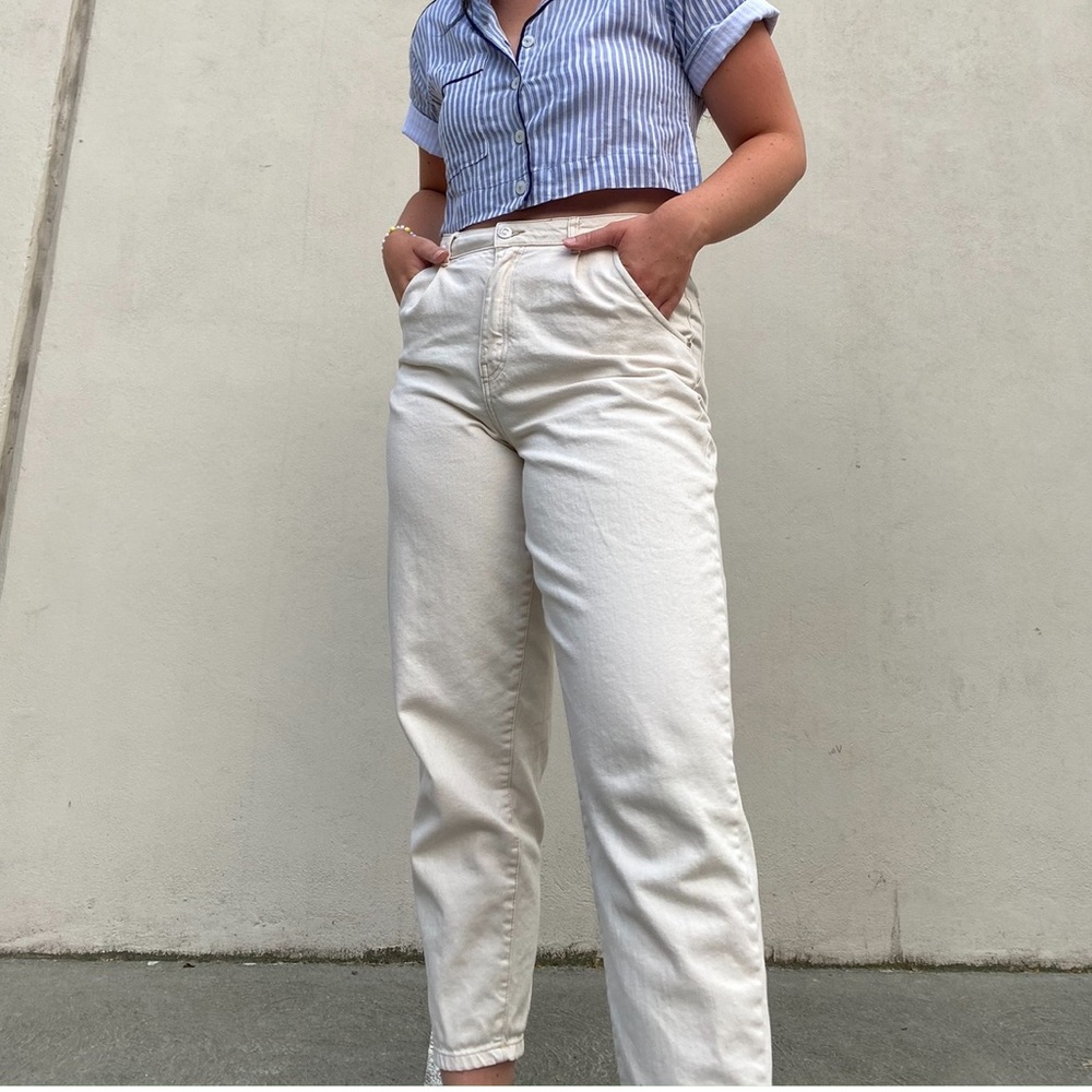 Mango cropped jeans